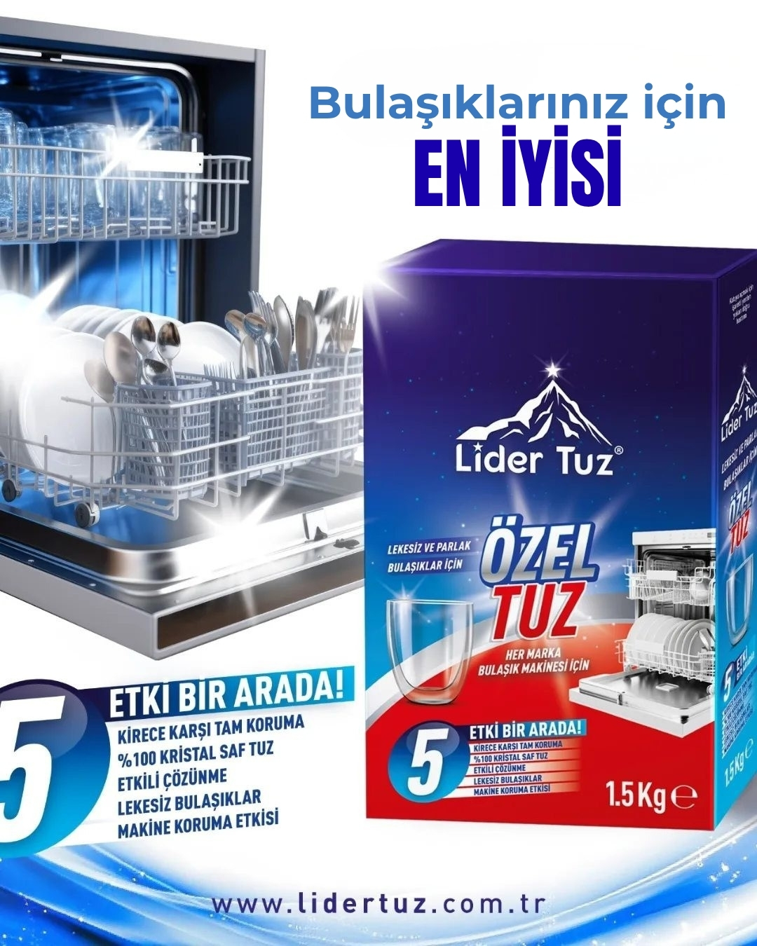 Lider Tuz Bulaşık Makinesi Tuzu